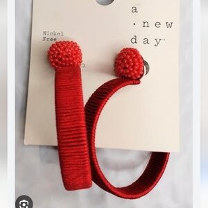A New Day Red  Earrings